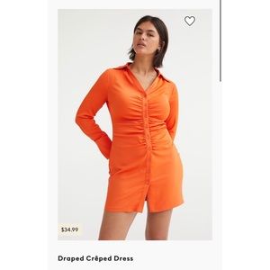 Drape crepe dress